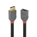 LINDY LNY-36497 :: DisplayPort 1.4 кабел, Anthra Line, 8K, 60Hz, A-A, M/F, удължителен, 2.0 м