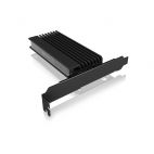 ICYBOX IB-PCI214M2-HS :: Aдаптер M.2 Key към PCIe, за M.2 NVMe SSD, до 80 мм