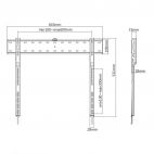 SBOX PLB-7036F :: Low profile стенна стойка за LCD дисплеи 43-80", до 40 кг