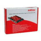 ROLINE 16.01.4145 :: Интерфейсен адаптер SSD M.2 към SATA, 2x M.2 NGFF SSD, RAID 