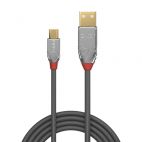 LINDY LNY-36651 :: USB 2.0 кабел, 1x Type A M, 1x Micro-B M, Cromo Line, 1 м