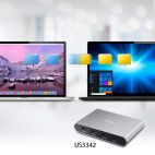 ATEN US3342 :: 2-портов USB-C Gen 2 периферен превключвател, Power Pass-through