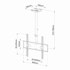 SBOX CPLB-102M :: стойка за монитор, за таван