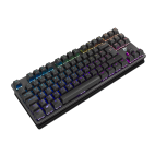 WHITE SHARK GK-2101 :: Геймърска TKL клавиатура SPARTAN-X, механична, червени OUTEMU суичове, черна