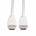 ROLINE 11.99.5702 :: VALUE HDMI High Speed кабел + Ethernet, M/M, бял, 2.0 м