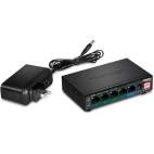 TRENDnet TPE-TG51g :: 5-Port Gigabit PoE+ Switch