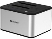 SANDBERG SNB-133-74 :: USB 3.0 Докинг станция за 2.5" и 3.5" SATA дискове, клониране на дискове