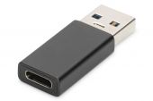 ASSMANN AK-300524-000-S :: Aдаптер, USB A към Type-C, M/F, 3A, 5GB