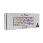 WHITE SHARK SHINOBI-W-US-BR :: MECHANICAL KEYBOARD GK-2022 SHINOBI WHITE, Brown Keys