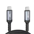 VALUE 11.99.9086 :: Кабел USB4 Gen3x2, Type C - C, M/M, 240W, черен, 1м 