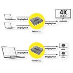 VALUE 14.99.3587 :: Видеo превключвател, двупосочен, DisplayPort Switch, 4K 60Hz