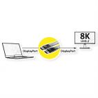 VALUE 11.99.5861 :: Кабел DisplayPort, v1.4, DP-DP, Flat, плосък, M/M, black, 1 м