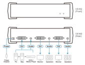 ATEN VS162 :: видео сплитер, 2x 1 DVI-I & Audio