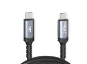 VALUE 11.99.9087 :: Кабел USB4 Gen2x2, Emark, Type C–C, M/M, 20 Gbit/s, 240W, черен, 2 м