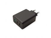 VALUE 19.99.1096 :: USB зарядно у-во, 3-порта, (2x Type-C+ 1x USB A), 65W