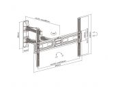 VALUE 17.99.1209 :: Стойка за LCD телевизор 37-70“, до 35кг, черна