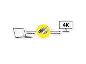 VALUE S3733-10 :: Кабел Type C - DisplayPort, 1.2, 4K, M/M, 2.0 м