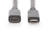 ASSMANN AK-300210-015-S :: USB Type-C extension cable, Type-C M/F, 1.5m