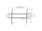 VALUE 17.99.1225 :: Стойка за LCD телевизор 60''-120“, до 120кг, черна