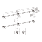 SBOX LCD-352/6-2 :: Стойка за плот, до 42kg, за 6x LCD 17-32“, черна