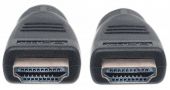 MANHATTAN 353977 :: HDMI кабел с Ethernet за монтаж в стена, CL3, HEC, ARC, 3D, 4K, M/M, Shielded, Черен, 10 m