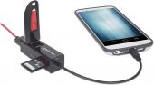 MANHATTAN 406239 :: Четец за карти+ micro USB OTG 24-in-1,  3 порта USB 2.0, черен