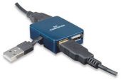 MANHATTAN 160605 :: Hi-Speed USB Micro хъб, 4 порта, син