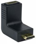 MANHATTAN 353458 :: Адаптер mini HDMI C/F към mini HDMI C/M, 90° извит