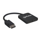 MANHATTAN 152716 :: DisplayPort to 2-Port HDMI Splitter Hub with MST