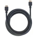 MANHATTAN 353953 :: CL3 защитен 4k High Speed HDMI кабел с Ethernet за монтаж в стена, HEC, ARC, 3D, 4K, M/M, Shielded, Черен, 5.0 m