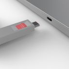 LINDY LNY-40425 :: Система за заключване на USB Type-C портове, 1 ключ, 4 порт блокера, розов