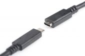 ASSAMANN AK-300210-020-S :: Кабел USB Type-C, удължител, Type C M/F, 3A, 2 м