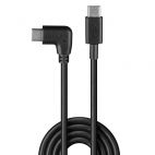 LINDY LNY-32005 :: Cable 1m USB 2.0 Straight USB-C to 90° Right-Angled USB-C, 1m