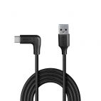 LINDY LNY-32014 :: Кабел USB 3.2 Type-A към USB-C 90°, под ъгъл, десен, 1.5м 