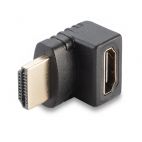 LINDY LNY-41086 :: Адаптер HDMI женски към HDMI мъжки, 90 градусов преходник под прав ъгъл - нагоре