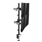 SBOX LCD-352/4-2 :: Стойка за плот, 4x LCD 17-32“, черна