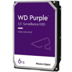 HDD Video Surveillance WD Purple 6TB CMR, 3.5'', 256MB, SATA 6Gbps, TBW: 180