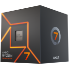 AMD CPU Desktop Ryzen 7 8C/16T 7700 (5.3GHz Max, 40MB, 65W, AM5) box, with Radeon Graphics and Wraith Prism Cooler