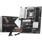 MSI PRO B850-P WIFI, ATX, Socket AM5, 4x DDR5 Dual Channel DDR5 up to 8200(OC)MHz, 4x PCIe 3.0 16 slots, 3x M.2 slots, 4x USB 2.0, 1x USB 5Gbps, 1x USB 10Gbps, 2x USB 10Gbps Type-C, HDMI, 7.1 HD Audio, 5G LAN, WiFI 7, BT, 3Y